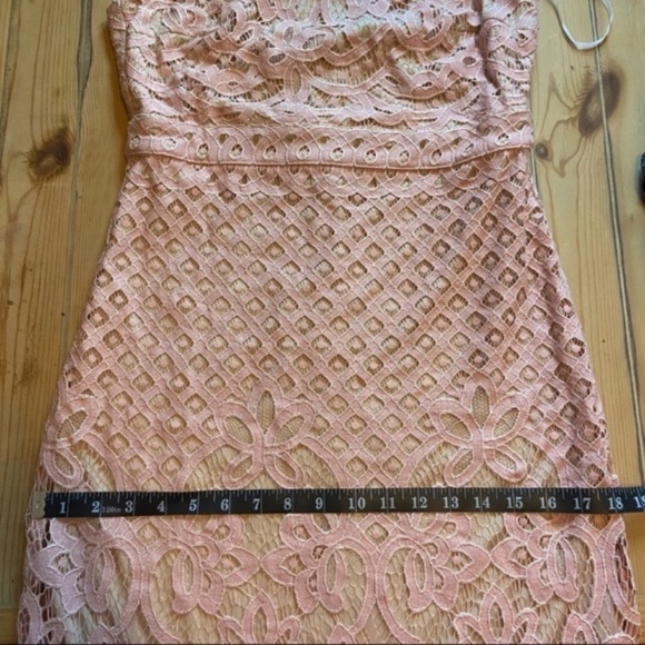 NWOT Lulus Unlimited Love Dusty Pink Lace Trumpet Midi Dress - Picture 11 of 14